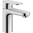 hansgrohe Vernis Blend Basin Mixer Tap 100 with metal pop-up waste set, chrome, 71559000