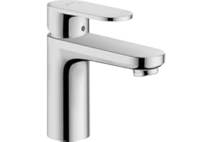 hansgrohe Vernis Blend Miscelatore monocomando lavabo 100 con piletta di scarico in metallo, cromo, 71559000