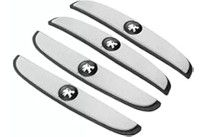 GRFIT Car Door Edge Protector for Peugeot 206/207/308/408/508 RCZ 208 3008 2008 4008, Car Door Protectors Edge Guards for Protection against Scratches, 4 Pcs,White