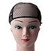 Produktbild Pixnor Perücke Caps Beige Unisex Nylon Perücke Kappe Stretch Strumpf Liner Snood Mesh schwarz