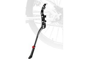 DIAOCARE Cavalletto per Bici Cavalletti per 24"- 29" Bicicletta Regolabile Lega Biciclette Cavalletto Laterale Bici con Piede in Gomma per MTB Bici da Strada Biciclette Pieghevoli Antiscivolo