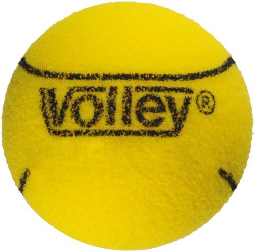 Volley Foam 85kg Uncoated Tennis and Paddleball Ball, Yellow, 2-3/4 Dia. (Set of 3) by Volley