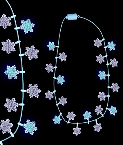 Preisvergleich Produktbild Fun Central R329 LED Light up Schneeflocken Halskette