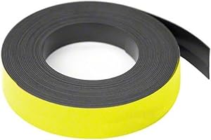 FIRST4MAGNETS Magnet Expert® White 25mm wide x 0.76mm thick Magnetic Gridding Tape (5 Metre Length)