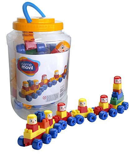 Preisvergleich Produktbild Game Movil 82104 Konstruktionzug mit wagons und blocks