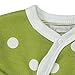 pigeon-organics for Kids Onesie Pyjamas Romper Long Spotty Green 0 M