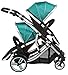 Duellette 21 BS Combo Double Twin Pushchair Baby Newborn carrycots Pram Travel system Tandem stroller buggy: 1 Pramette/seat unit for newborn baby, 1 seat unit for toddler 2 footmuffs 2 Rain covers, Teal Mist by Kidz Kargo