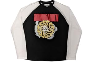 Rock Off officially licensed products Soundgarden T Shirt Tour 2017 Nouveau Officiel Unisex Noir Raglan Long Sleeve