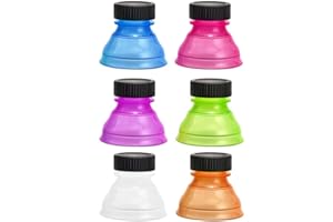 DOUER 6 Und Tapones para Latas Refresco, Tapones Reutilizable para Latas, Tapon para Bebidas, Adaptador para Lata de Refresco
