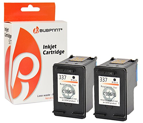 2 Druckerpatronen kompatibel für HP 337 Black