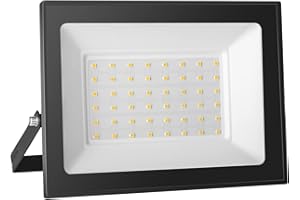 PROBAPRO 50W Proyector LED Exterior, 5000LM Focos LED Exteriores, Foco LED Exterior IP67 Impermeable 6000K Blanco Frío Proyector de Seguridad Iluminación para Jardin, Garaje, Césped, Calzada, Terraza