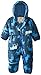 Hatley Baby Boys Infant Polyester Bundler Moose Snowsuit, Blue, 6-12 Months