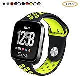FatcatBand Fitbit Versa Armband, Atmungsaktiv Verstellbares Ersatz weiches Silikon Sporty Wrist Strap Band Armbanduhr Uhrenarmband Schlaufe Armbänder für Fitbit Versa Smartwatch
