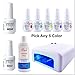 Vishine Nail Gelpolish Manicure Starter Kit Pick Any 5 Colors Soak Off Gel Polish + Top Base Coat Set + 36W UV Lamp + Cleanser Plus