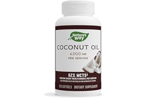 Nature's Way, Coconut Oil, Pure Extra Virgin, 1,000 mg, 120 Softgels