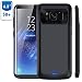 Produktbild NOVPEAK Slim 5500 mAh wiederaufladbare tragbare Externer Akku Case Backup Pack Juice Bank Cover Ladegerät Power Ladekabel für Samsung Galaxy S8 Plus (schwarz)