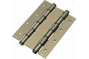 AZERODESIGN Bisagra muelle vaivén doble acción con resorte con fuerza regulable medidas 180mm de alto peso máximo por bisagra 20kg permite empujar la puerta en ambas direcciones (BRONCE)