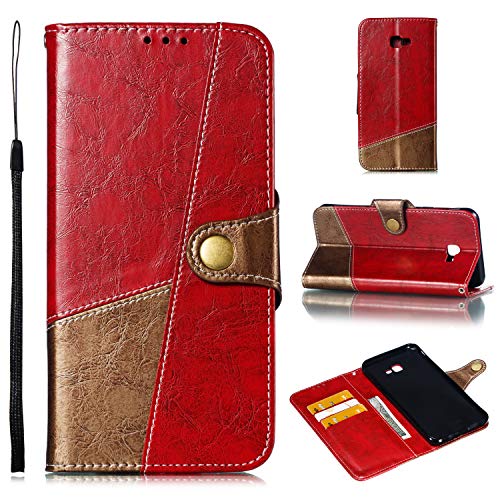 Preisvergleich Produktbild Handyhülle Galaxy J4 Plus (2018) Ledertasche / Hülle. hochwertiges Leder mit Standfunktion und Bargeld- / Visitenkartenslot (S) (2)