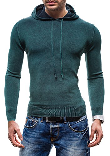 BOLF Herrenpullover Pulli Sweatshirt Sweatjacke Sweater Top S-WEST R918 Grün