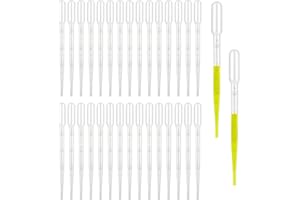 SEMINISMAR Pipetten,Kunststoff Pipette Dropper,Einmalpipetten,Kunststoff-Transferpipetten,Pipette Dropper 3ml Messpipette Futterpipette,Transparente Messpipetten für Ätherische Öle & Labors,30 Stück