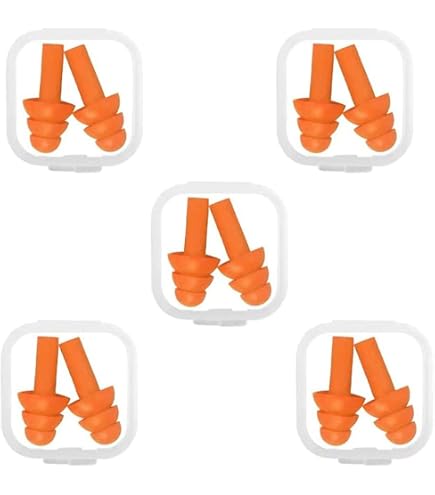 12 Paia Tappi Per Orecchie In Silicone Riutilizzabili: Antirussare, Nuoto, Concerti, Lavoro - 5
