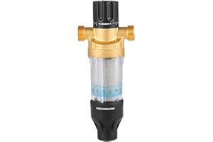 KUEZCVYA Wiederverwendbare Ausspülbarer Feinfilter, Wasserhahn Wasserfilter Wasser, Water Filter, Vorfilter-Sedimentfilter für Brunnenwasserschlauch-Sedimentfilter (1/2" - A)