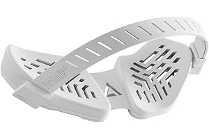 DELTAHUB Carpio G2.0 Repose-poignet ergonomique avancé pour droitier, soutien pour joueurs chevronnés, pour souris, anti-fatigue, glisse fluide (taille S, droite, blanc)