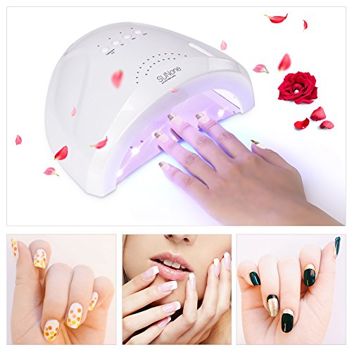 GHB Nageltrockner UV Lichthärtungsgerät Professionelle Nagellack Trocknet 48W/24W mit 3 Timer - 5