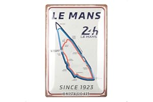 Nostalgic-Art Plaque rétro, 20 x 30 cm, 24h Le Mans – Circuit – Idée de cadeau pour fans de moteur, en métal, design vintage