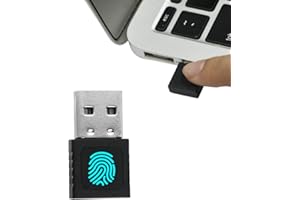 REUMAR USB Windows Hello Fingerprint Reader for PC or Laptop，Windows 10 Key, Windows Fingerprint login Key， Fingerprint Scanner, Windows Security Key, Anti-Spoofing, Speedy Matching Multi Biometric