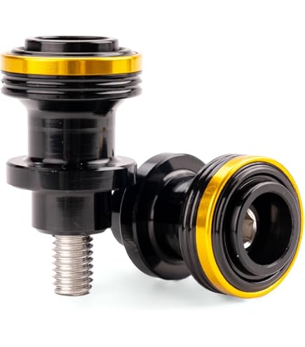 M6 Ständeraufnahme - Montageständer Adapter CNC Aluminium Schwingenadapter Motorrad Prismabuchsen Bobbins Für MT09 2013-2019 MT-10 2016-2019 MT125 2015-2017 YZF R3 2015-2019 YZF R25 2014-2019
