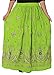 Flavia Creation Rayon Bollywood Ladies Indian Sequin Long Skirt- GREEN RS.399.00