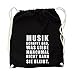Produktbild Musik schafft das was Liebe nicht kann Gym Bag Black