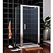 Produktbild Duschkabine/Duschabtrennung aus Einscheiben-Sicherheitsglas eckdusche Drehpunkt Schwingtür + Seitenwand 80x70