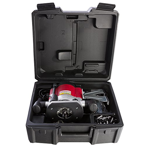 Arebos Oberfräse Holz Fräse maschine Hand Kanten 1200 W, inklusive 12 Fräser und Koffer, 4260199750179 - 7