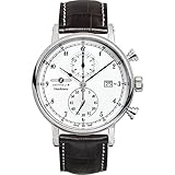Zeppelin Herren-Armbanduhr Nordstern Chronograph Quarz Leder 75781