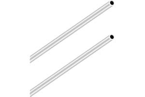 LAVMHAB 6063 tubi in alluminio 8 mm OD/diametro esterno x 1,0 mm di spessore, 300 mm di lunghezza, tubo rotondo in alluminio, tubi dritti senza cuciture (2 pezzi)