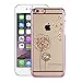 Produktbild iPhone 6S Hülle,iPhone 6 Hülle,iPhone 6 6S Hülle Hartplastik Muster,YingC-T Kreativ in Glitzer 3D Extrem Dünne Transparente kristallklar Handyhülle Hardcase Durchsichtig Clear Case Rückdeckel Schutzhülle Bling Diamant Strass Funkeln Glänzend Crystal Case Tasche Perfekte Passform Bändselloch Leichte kratzfeste Stoßdämpfende Schutz Hülle Etui Bumper für Apple iPhone 6/6S 4.7 Zoll - Löwenzahn Blume Rosa