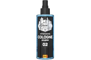 SHAVING FACTORY The Shave Factory Cologne Atlantic Aftershave Spray - Note Fresche E Marine, Rinfresca E Lenisce Viso E Pelle, Adatto a Tutti I Tipi Di Pelle - 8,45 Fl Oz/250 Ml