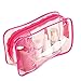 Velishy(TM) PVC Clear Plastic Pouch Travel Bathing Toiletry Zipper Cosmetic Bag