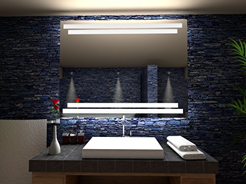Grenoble Badspiegel mit LED Beleuchtung – B: 90 cm x H: 70 cm - 3
