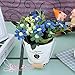 Produktbild PEQUEÑA Mesa Fresco Jardín-Flores Jarrón-Cerámica CON R Floral aus BALDUS salón R muebles Para El Hogar Paquete simulación Artificial Azul marino
