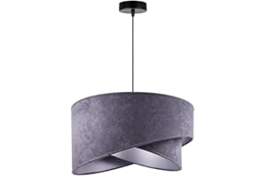 LIGHT HOME LH Light-Home Milan Tulipas Lampara de Techo Colgante Industrial - Lampara de Techo Modernas para Salón Dormitorio y Cocina - Gris oscuro y Plata