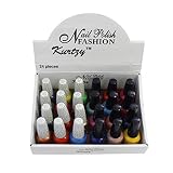 KurtzyTM 24x Crackling Nagellack Crackle Crack Cracking Lack Splitter Grafitti - 12 Grundfarben und 12 Crackle-Farben Decklacke mit Nail Art/Nageldesign Effekt – zerrissener Look