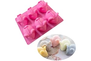 EMNY 6 Cavity Mouse Silicone Soap Candle Mould Cake Decorating Supply DIY Chocolate Fondant Mousse Pudding Ice Tray Molds Baking Tools