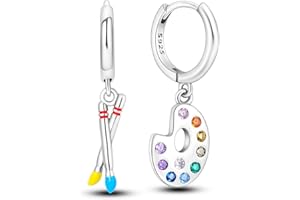 NARMO dAngle Drop boucles d'oreilles 925 Sterling Silver boucles d'oreilles filles boucles d'oreilles zircone cubique boucles d'oreilles Lune et étoiles Boucles d'oreilles papillon