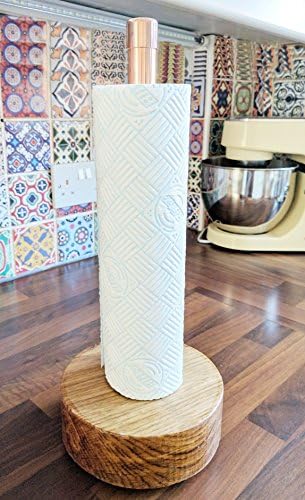 Copper & Oak Kitchen Roll Holder