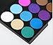 LyDia® 15 COLOURS EYESHADOW PALETTE Smokey Eye Effect Neutral Nude/White Highlight/Brown/Black/Chocolate/Purple/Blue/Green/Grey Silver #3 (15 colours eyeshadow #3)