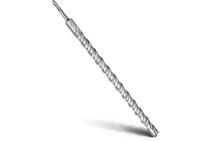 MOXPIFY Foret SDS Plus - 28 x 460 mm - Foret à béton avec 4 tranchants en métal dur et double hélice - Foret pour marteau perforateur - Pour béton, pierre, pierre naturelle