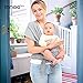 Soft Baby Slings | Light Baby Carrier | Compact and Comfortable Baby Wraps | Pure Cotton/Spandex | Nursing Cover | Suitable for Newborns To 35 Lbs | Nice Baby Shower Item | Grey